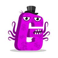 Letter G monster Vector illustration N2