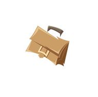Briefcase isolated on a white backgrounds