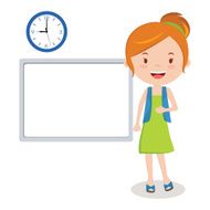 Girl on presentation