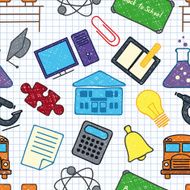 School seamless texture