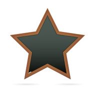 Blackboard in the shape of star