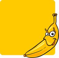 Color Yellow and Banana Cartoon