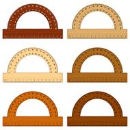 wooden protractor N2