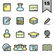 Education Icons Set N80