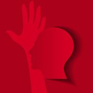 Human head thinking a new idea N9