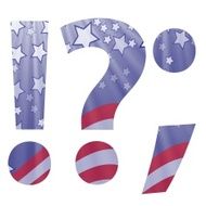 american flag question mark