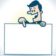 Man with a whiteboard