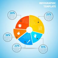 Pie chart education infographic N2