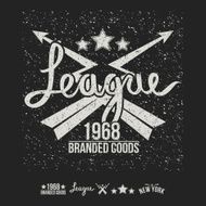League emblem print and design elements N2