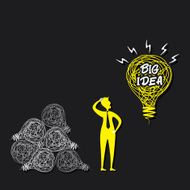 men think big idea concept