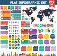 Flat infographic elements set N9