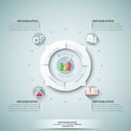 Modern infographics options banner N228