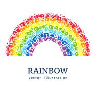 Rainbow made from hands N2