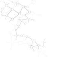 Abstract molecule silver white background N2