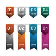 Geometric colorful Modern Design button