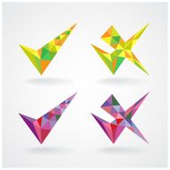 confirm and rejected icons