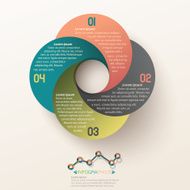 Infographics Business circle template N4