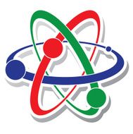 vector icon of atom N2