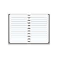 Vector Realistic Blank Open Notebook N6