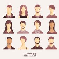 Set of avatar icons N11