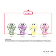 Light bulb idea concept template N2