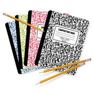 Composition Books and Pencils