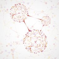 Abstract molecular structure network connection N4