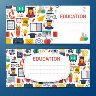 Flat education infographic background N28