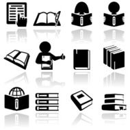 Book vector icons set EPS 10