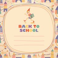 Back to school Hero of fairy story Doodle frame N2