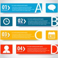 Modern infographics options banner N229