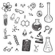 Hand Drawn Chemistry set N4