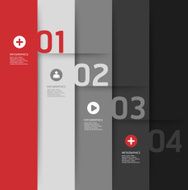 Modern Design info graphics banner style N8