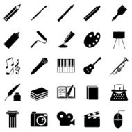 Vector Set of Art Icons N24