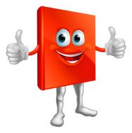 Red book man doing thumbs up