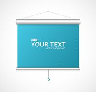 Blank roll up poster