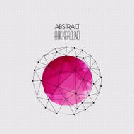 Vector abstract geometric background with triangle N6