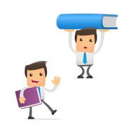 Set Of Funny Cartoon Manager N14