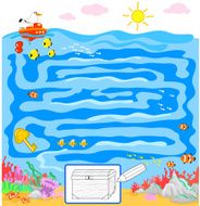 Kids sea maze game N2