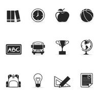 Single Color Icons - School