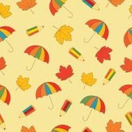 autumn school seamless