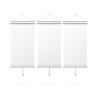 Blank roll up poster template N2