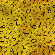 Numbers Seamless pattern Vector illustration N13