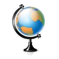 Globe isolated on white vector
