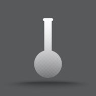 Vector of transparent chemical laboratory equipment icon N4