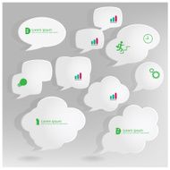 Speech bubbles set N9