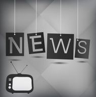 Coloful hanging news labels N2