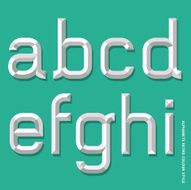 Alphabet modern style N2