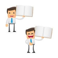 Set Of Funny Cartoon Manager N15