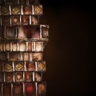 Background with old books N3